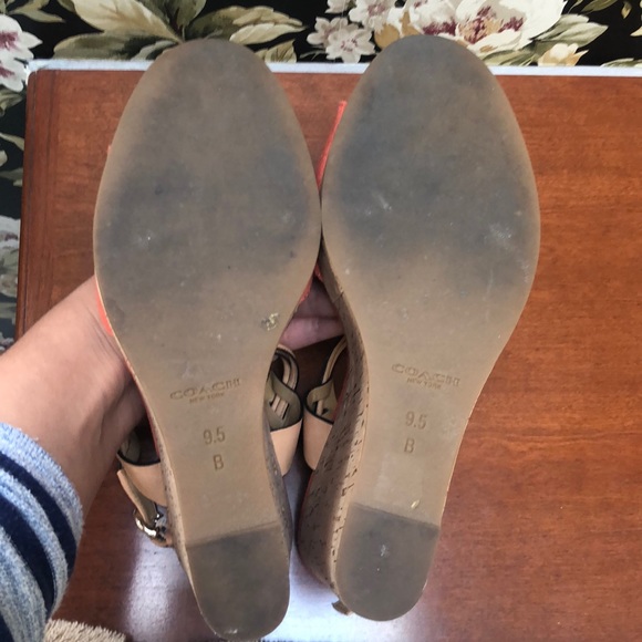 COACH wedges! WORN ONCE! - Picture 5 of 7